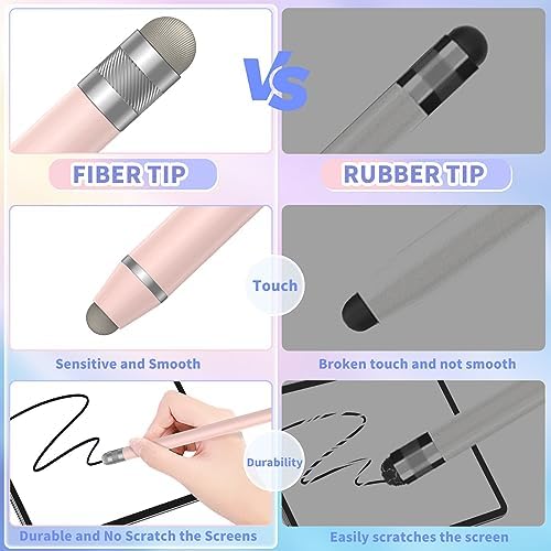 6PCS Universal Stylus Pens for Touch Screens,High Sensitivity Fiber Tips, Compatible with Apple/iPhone/iPad/iOS/Android/Samsung Tablets and All Capacitive Touch Screens (Gorgeous) - Image 4