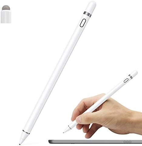 Active Stylus Pen Compatible for iOS&Android Touch Screens, Pencil with Dual Touch Function,Rechargeable Stylus for iPad/iPad Pro/Air/Mini/iPhone/Cellphone/Samsung/Tablet Drawing&Writing