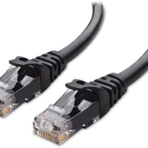 Cable Matters 10Gbps Snagless Cat 6 Ethernet Cable 30 ft (Cat6 Cable, Cat 6 Cable, Internet Cable, Network Cable) in Black
