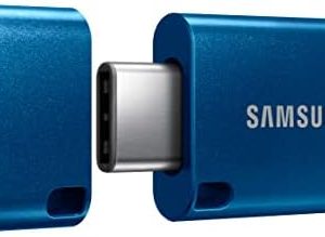 SAMSUNG Type-C™ USB Flash Drive, 256GB, Transfers 4GB Files in 11 Secs w/Up to 400MB/s 3.13 Read Speeds, Compatible w/USB 3.0/2.0, Waterproof, 2022,Blue